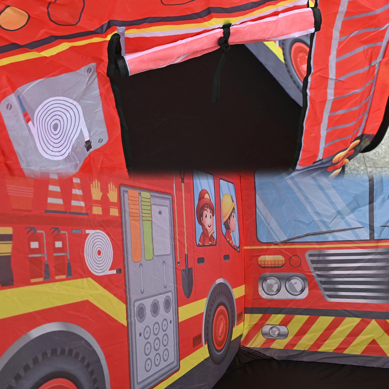 Tenda per auto da polizia antincendio per bambini, casa da gioco per principesse, per ragazzi e ragazze, comodo giocattolo pieghevole per piscina con palline oceaniche