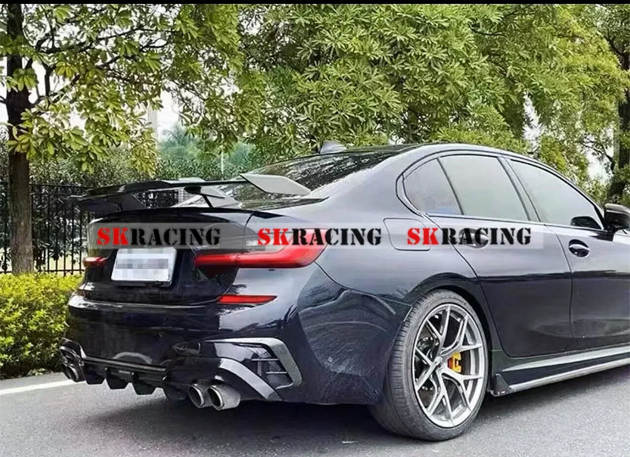 Spoiler traseiro de fibra de carbono forjado real estilo GT, asa traseira de cauda, divisor decorativo, novo, 2019-2023, BMW G20, 330i, G80, M3