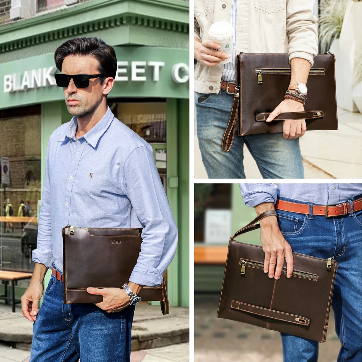 CONTACT'S 천연 가죽 노트북 클러치 백 14.2 - Leather Work Folio 리뷰 및 가격