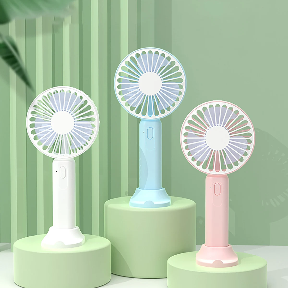 1pc USB Hand-held Small Electric Fan Summer Cool Fan Student Portable Small Electric Fan