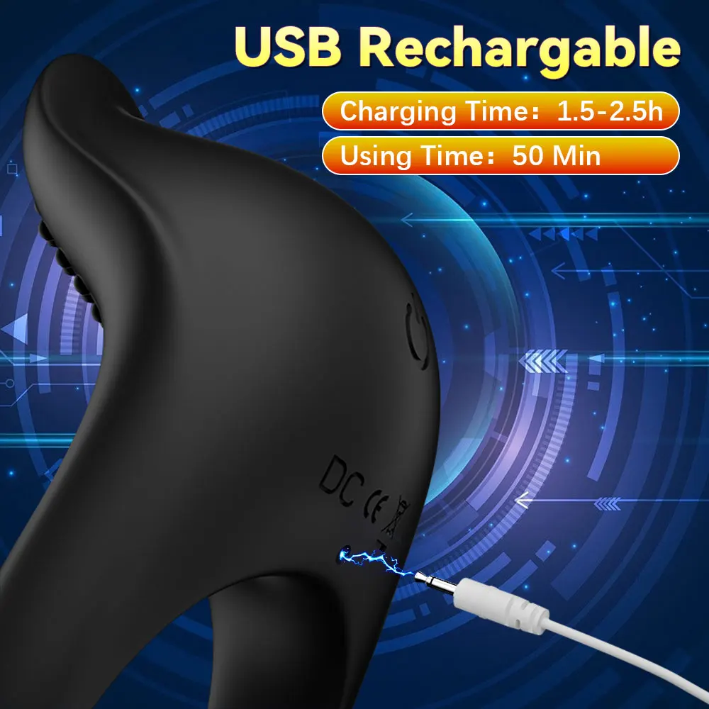 APP Control Vibrator Cock Ring for Men Delay Ejaculation Penis Ring Sex Toys Lock Penisring Cockring Adult Male Sex Supplies 18+ image 4