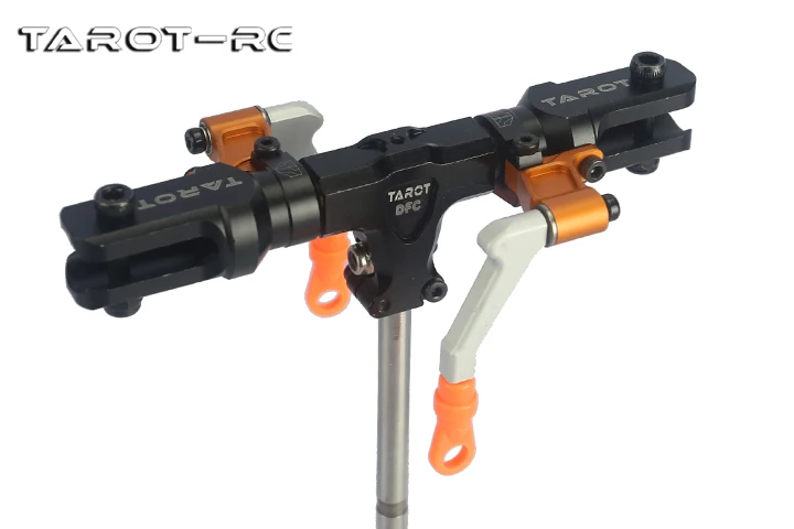 Nuovo! 450 Flybarless Helicopter Parte Tarot tipo Split DFC testa del rotore Principale Nero orange argento TL48025-01 TL48025-02 TL48025-03