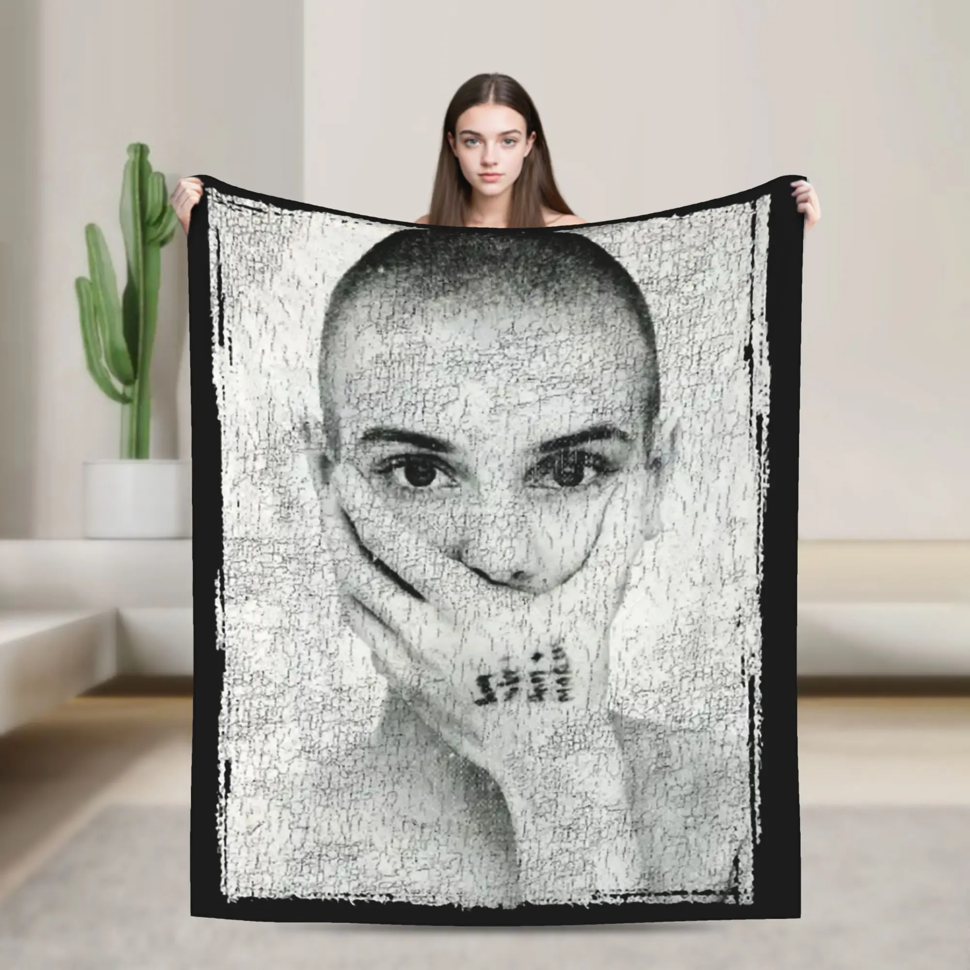 Sinead O'connor Blanket Fleece Printed  Multi-function Ultra-Soft Throw Blankets for Home Office Plush Thin Quilt
