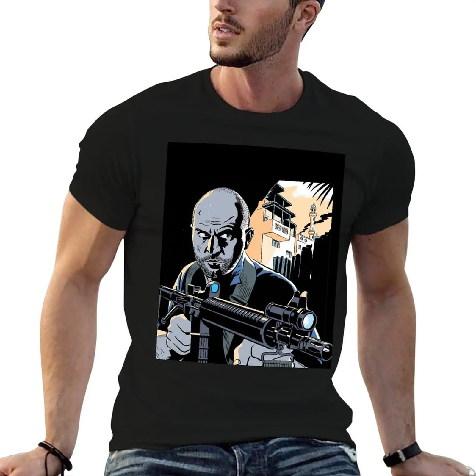 Lior Raz - Fauda Series T-Shirt custom shirt Blouse summer top anime figures plain t shirts men