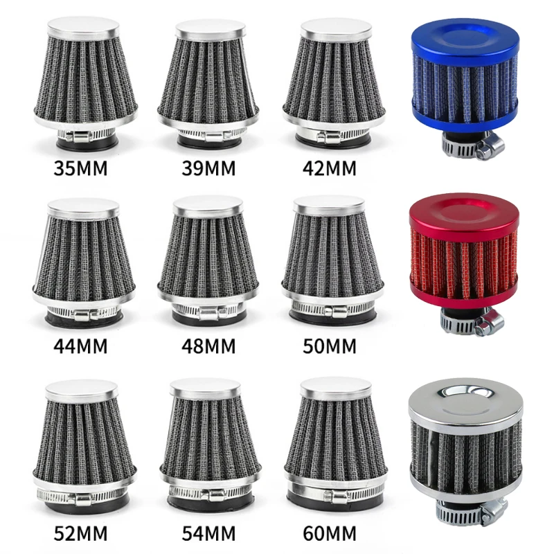 Universal Car Air Filter Car Motorcycle Intake High Flow Crankcase Vent Cover Breather Automobile Moto Replacement Accessories