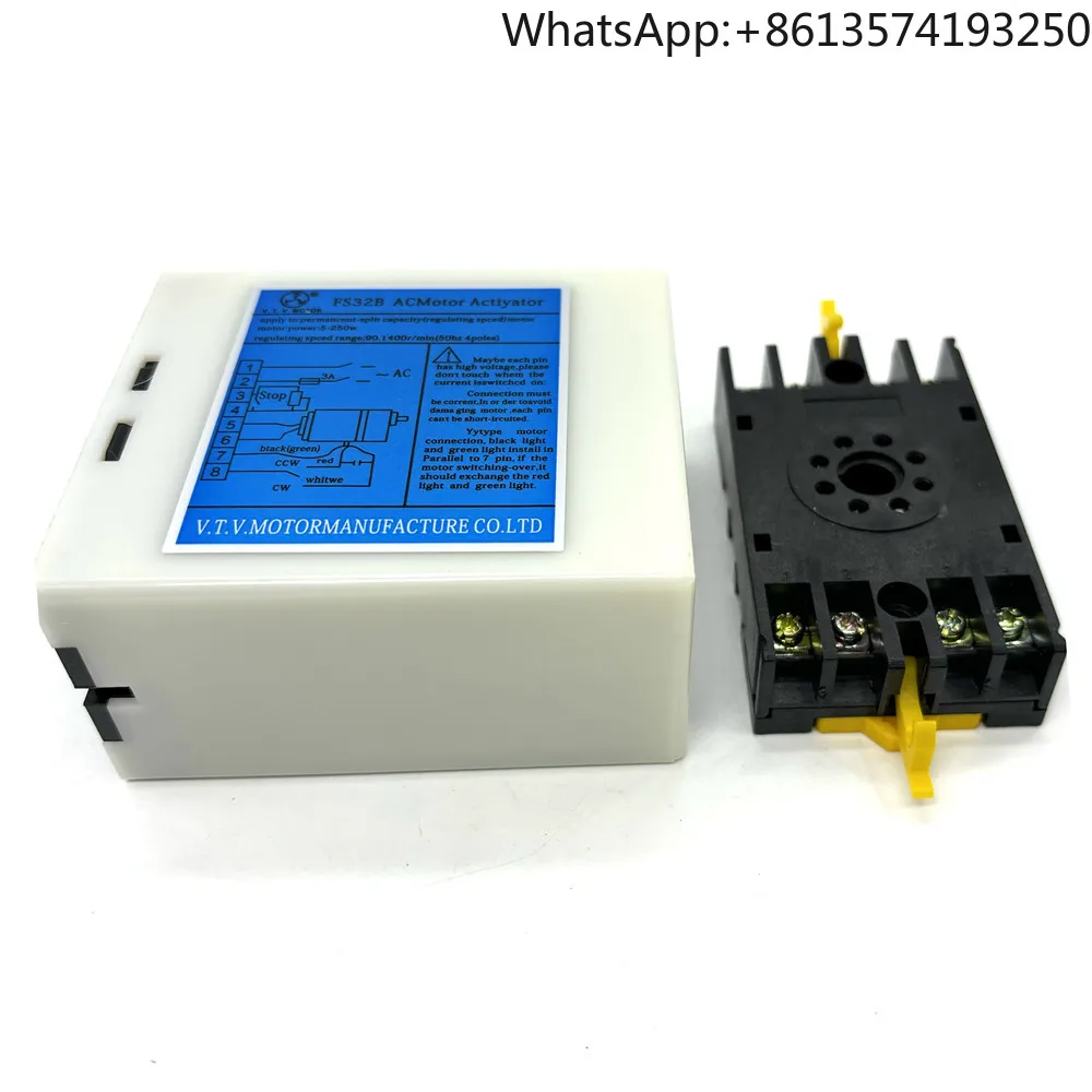 

Gear Motor Governor FS32B AC 220V Single-phase Motor Controller Separate Switch Split Type 50HZ 4poles