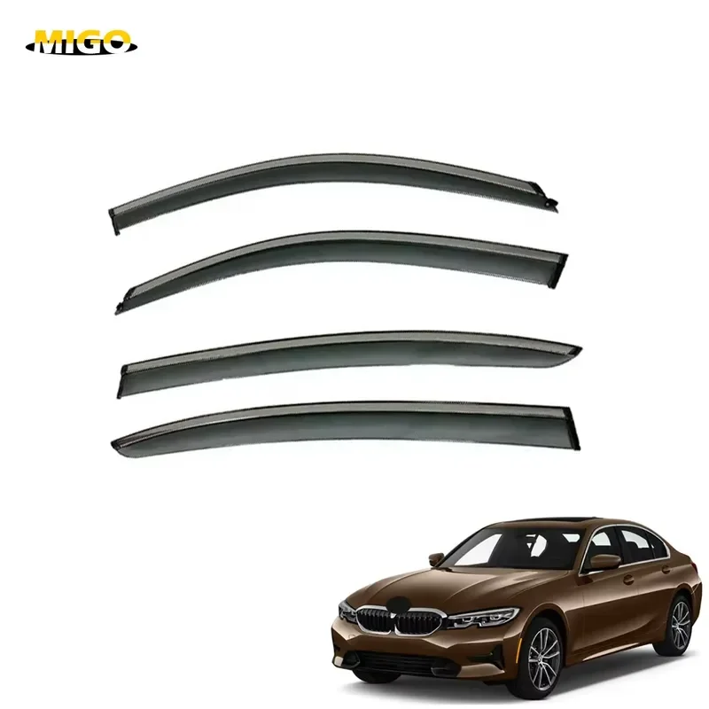 Side Window Visor Wind Deflector Rain Guard Vent Sun Visor Weather Shield for BMW 3 SERIES 2020