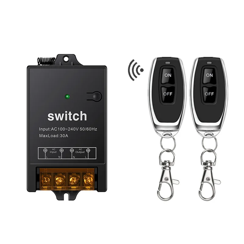 Home Smart AC110V 220V 30A Relay FR Remote Control Switch Module Receiver Transmitters ON OFF Remote For industrial-grade
