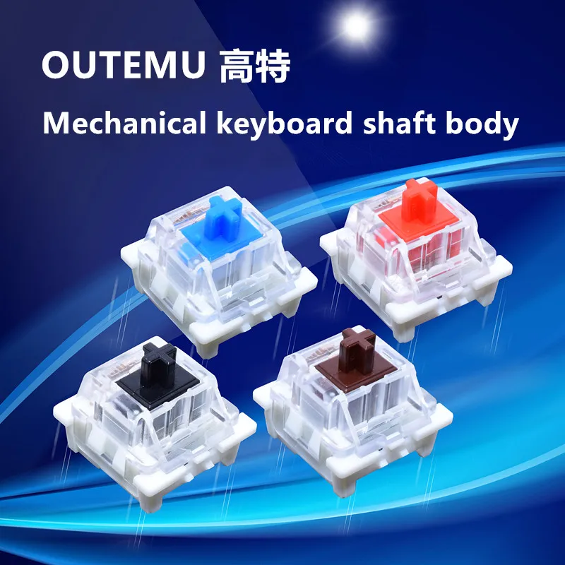 

Outemu Switches Mechanical Keyboard Black Blue Brown Red Key Switch for CIY Sockets SMD 3pin Thin pins Compatible with MX Switch