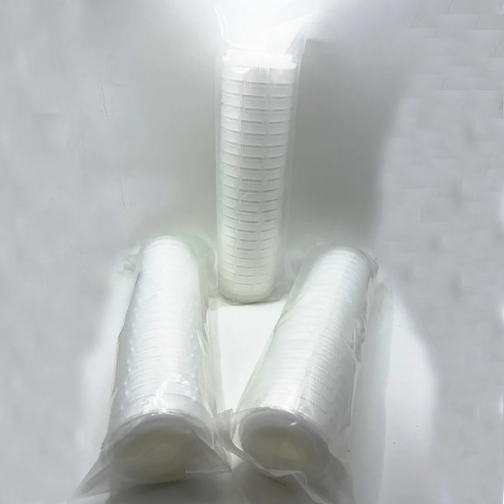 Water Jet Cutting Machine 10inch 0.45um 1um Precision Filter Core 10Micron 254mm Water Foldable Filter Element Cartridge Screen