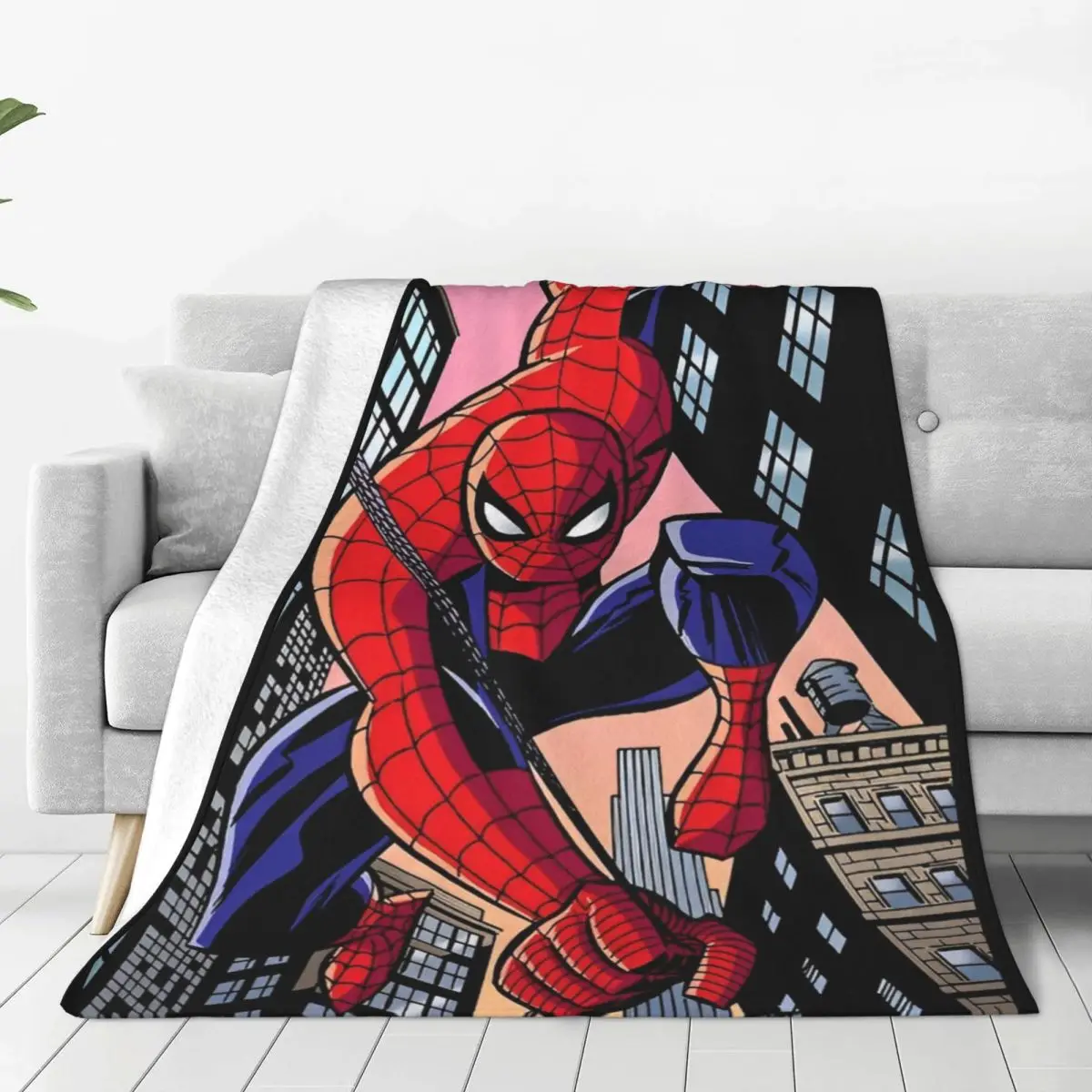 Marvel Spider Man Blanket Super Soft Aesthetic Plush Throw Blanket For Living Room Camping Flannel Bedspread Bed Cover