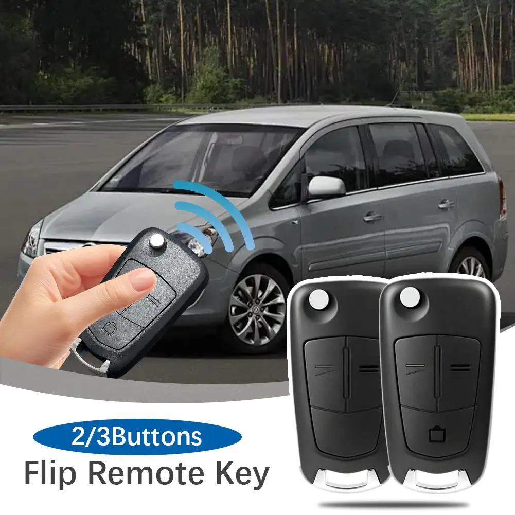 Original LOGO 2/3 Buttons Flip Remote Car Key For Opel Vauxhall Corsa D Astra H Zafira B 2004 2005 2006 2007 2008 2013