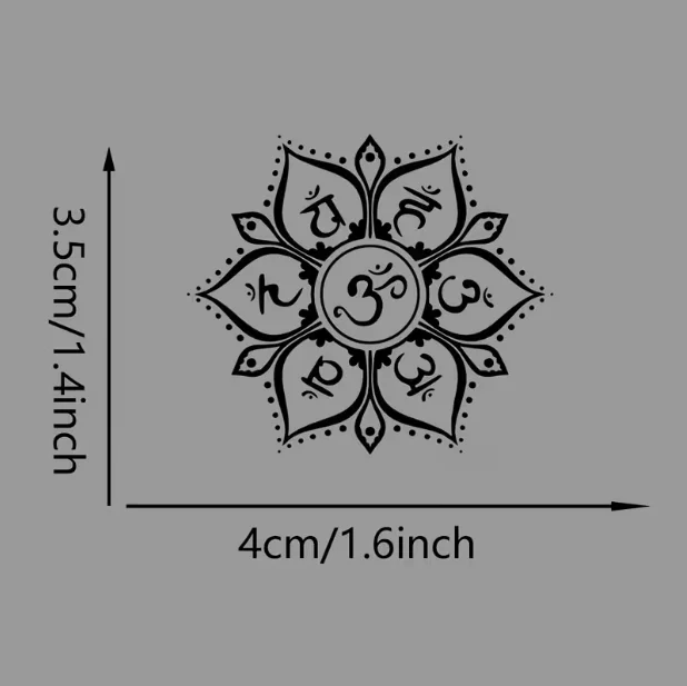 3Pcs Chakra Symbols Vinyl Decoration, Namaste Mandala Meditation Water Cup Stickers, Computer Laptop Stickers, Car Stickers, Glass Window Stickers