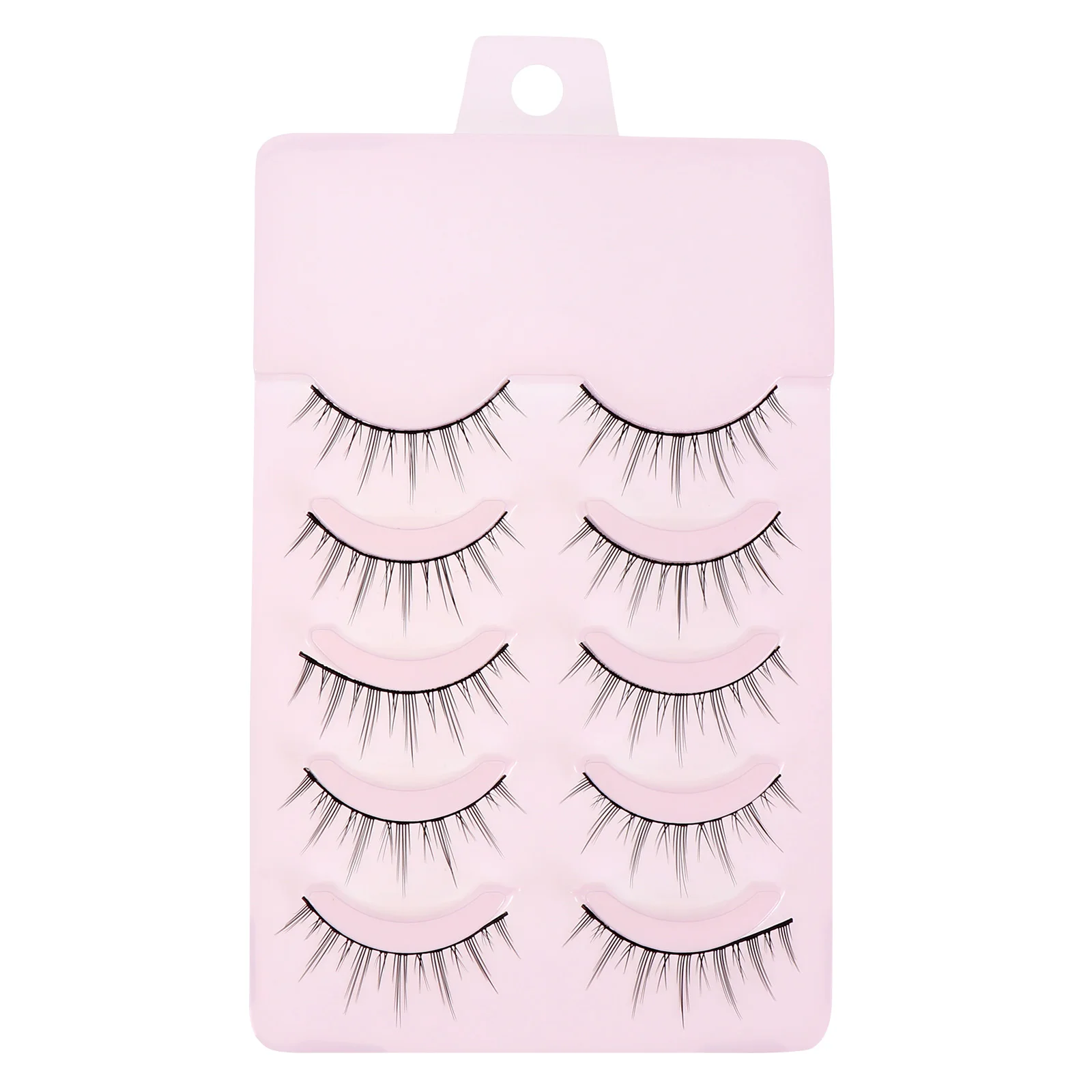 

5 Pairs False Eyelashes Beauty Accessory Girl Makeup Chemical Fiber Daily Use Practical Easy Natural Long Thick