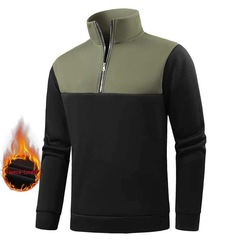 

Трансграничная осенне-зимняя плюс бархатная камуфляжная толстовка с капюшоном на полумолнии, мужская модная мужская толстовка с длинными рукавами, мягкая и c