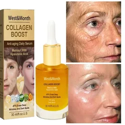 Sérum au collagène pour le visage, anti-déformable, anti-âge, blanchissant, hydratant, estompe les ridules, produit cosmétique, 30ml