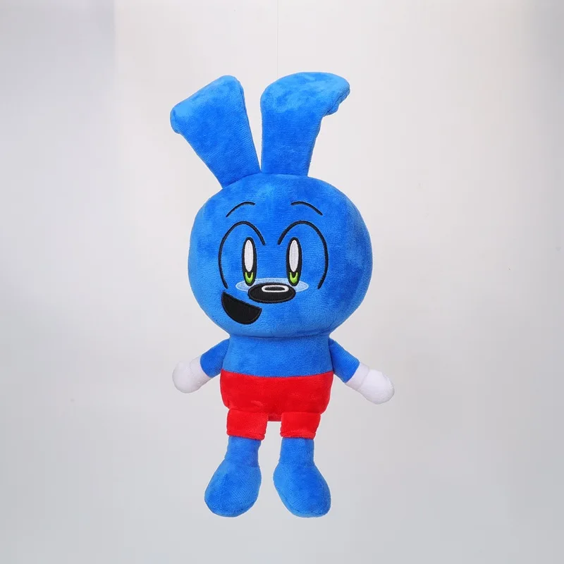 Riggy-子供のためのウサギの人形,子供のための柔らかくてかわいいウサギの人形,漫画のおもちゃ,快適,青とピンク