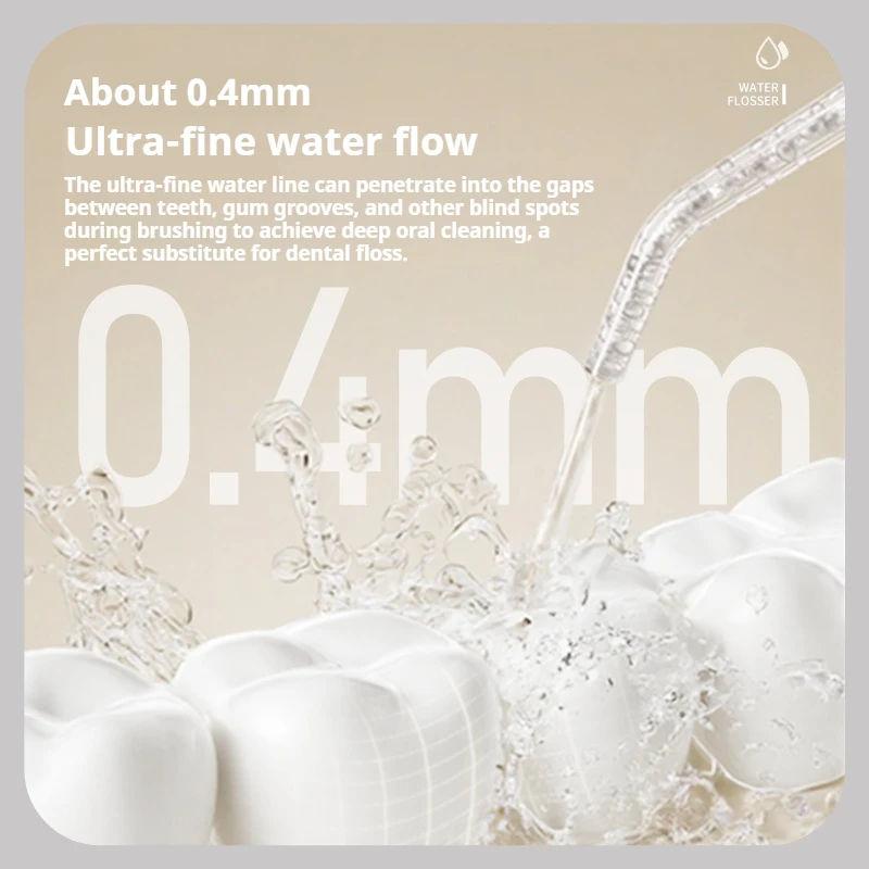 Dental Oral Irrigator Water Flosser Thread Teeth Pick Mouth Washing Machine 4 Nozzels 3 Modes Teeth Clean USB Rechargeable