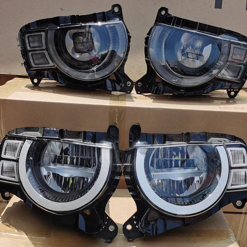 

Подходит для Land Rover Defender 2020, полная сборка, обновление для восстановления фар, оригинальная светодиодная автомобильная фара