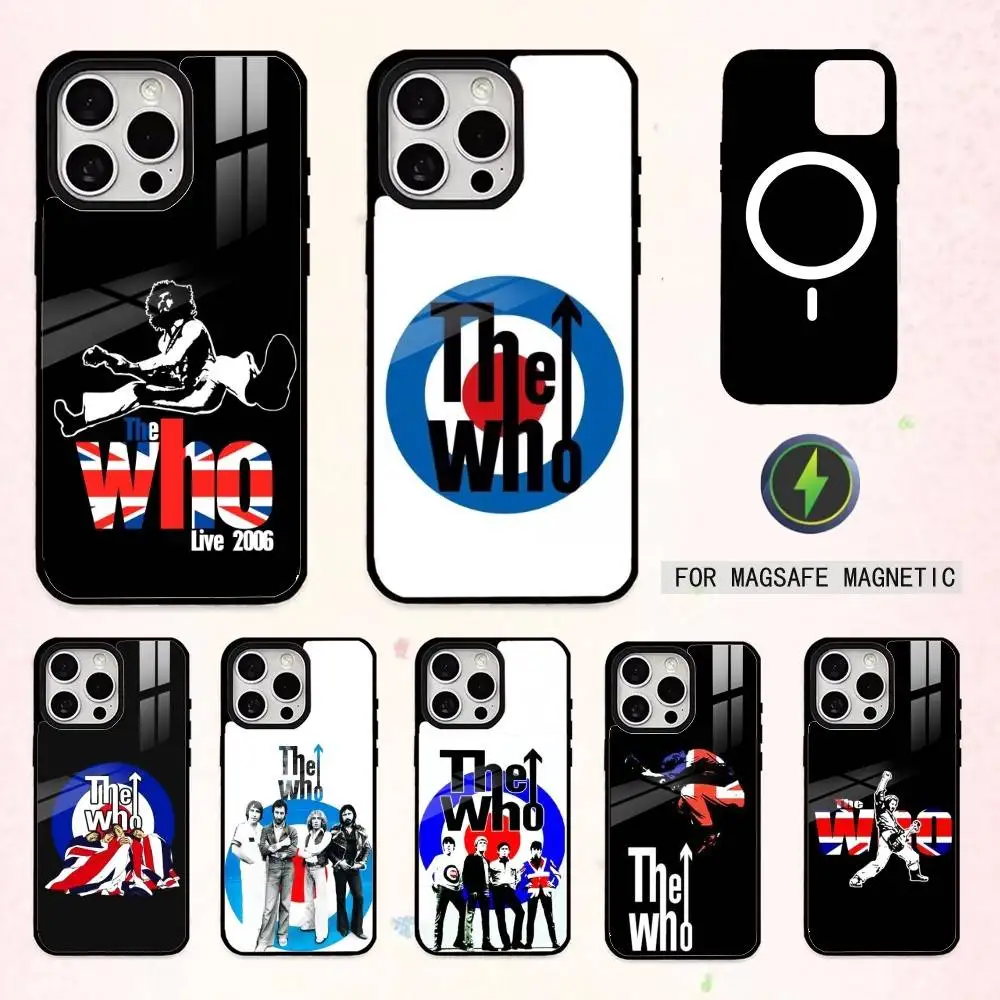 

COOL BAND The Who Phone Case For iPhone17,16,15,14,13,12,11 Plus,Pro Max Magnetic For Magsafe Wireless Charging