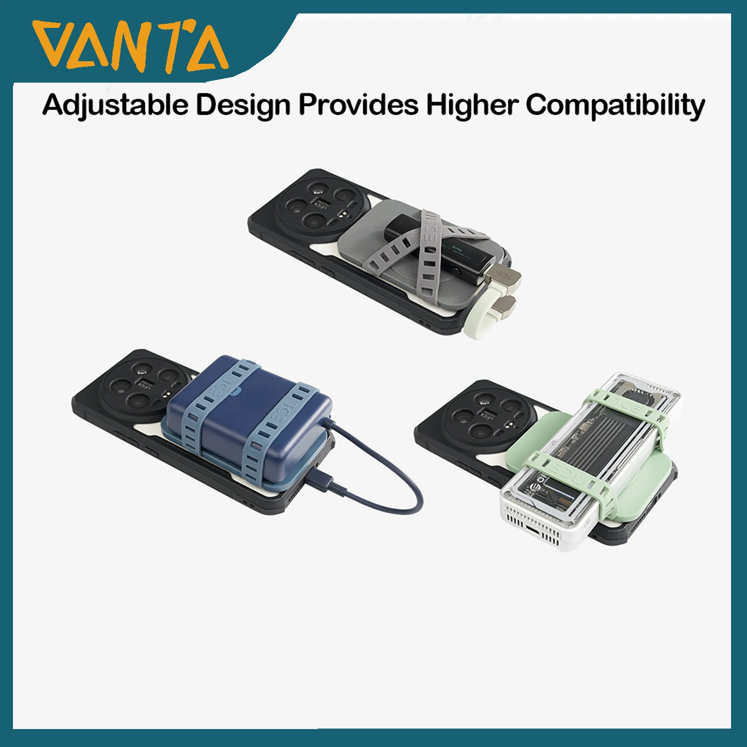 

Multifunctional Strip DAC Clip Case Phone Audio Decoder Storage Bag USB DAC Pocket Phone Bag Magnetic Elastic Strap Kit