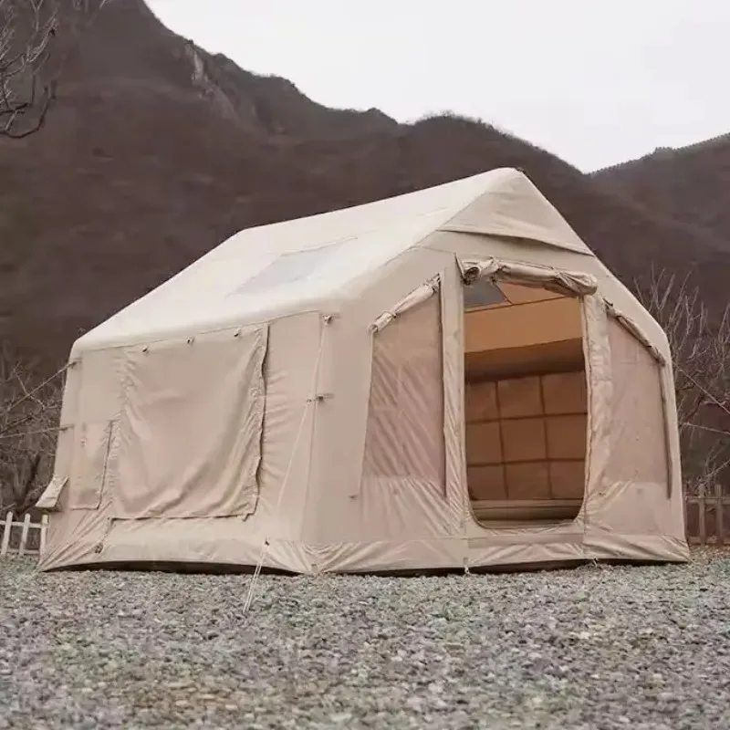 2025 8.0 Outdoor Camping Cabin Inflatable Tent Easy Set Up Without Tent Pole For Fishing Backpacking