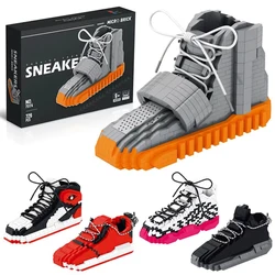 New DIY Sport Basketball Shoes Building Blocks Anime Sneakers Boys Girls Toy Auction Model Assembly Block Bricks Kids Toys Gifts