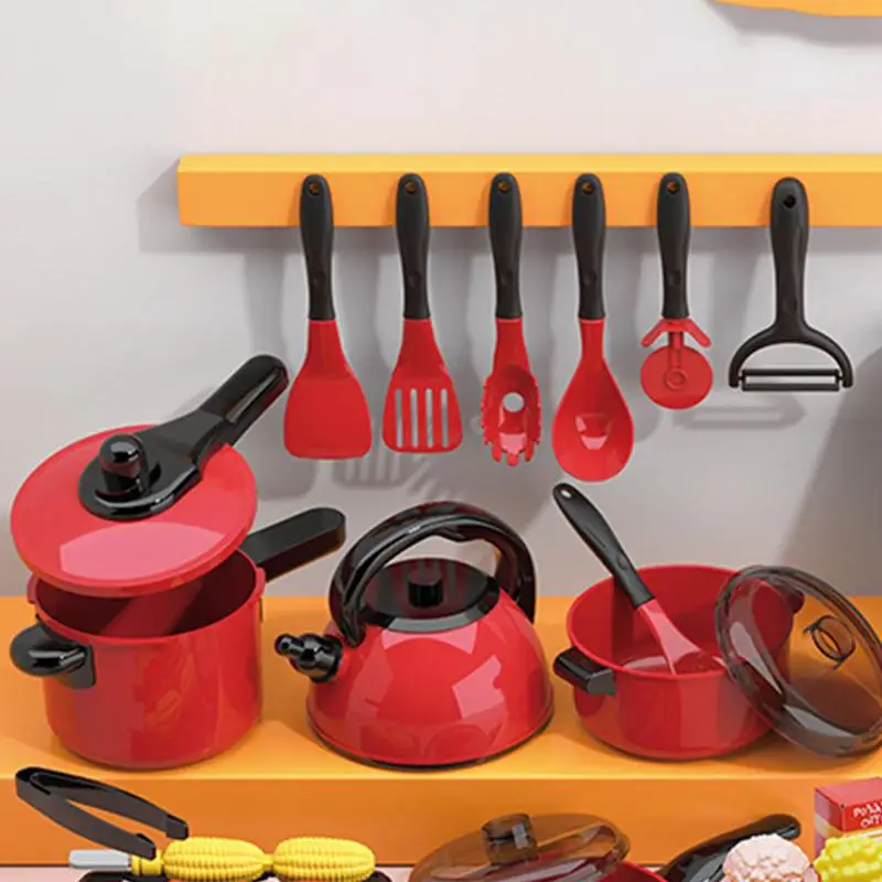 Kinderen spelen keukenspeelgoed 24X huishoudelijke apparaten Echt voedsel maken Kinderen bakbenodigdheden Keukenspeelset Speelgoedapparatuur Leuk rollenspel