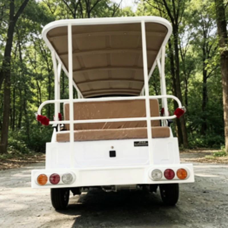 

8 Seater City Electric Shuttle Bus Electric Sightseeing Bus,Convertible Scenic Bus With Luggage Rack Free Custom Color