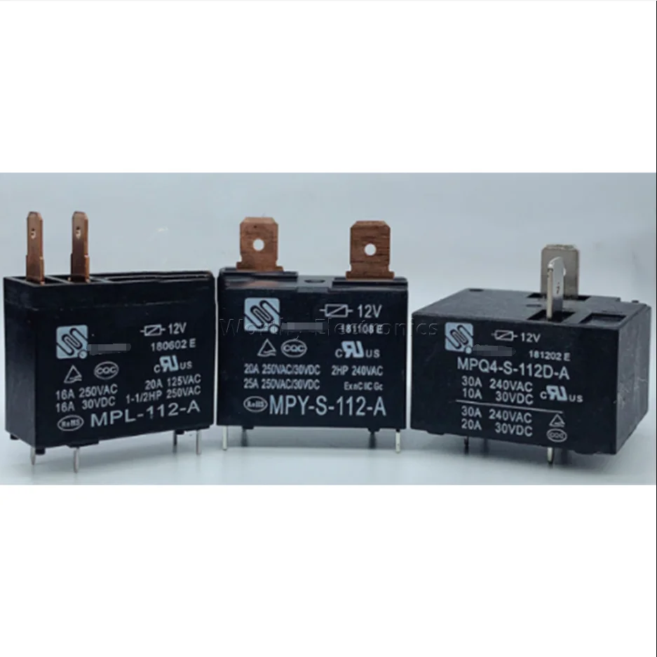 Free shipping  10pcs/lot MPL-112-A MPY-S-112-A MPQ4-S-112D-A 25A 4PIN Relay