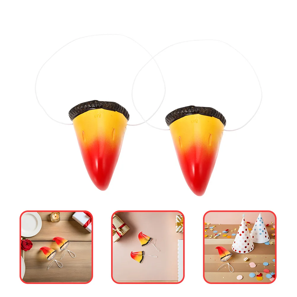

2Pcs Realistic Parrot Beak Vinyl Animal Nose Cosplay Props for Party Halloween Stage Performance Supplies Parrot Beak