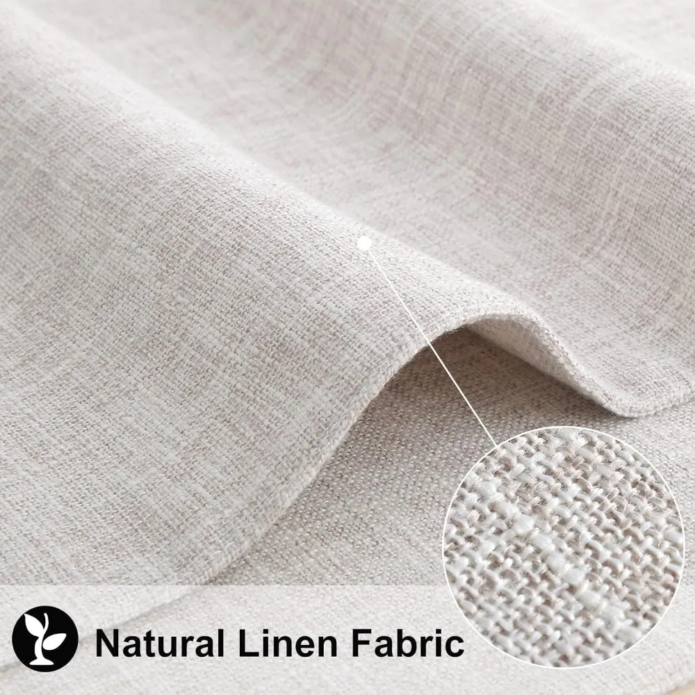 Cotton Linen Placemats Set of 12: Washable Farmhouse Style Table Mats for Indoor and Outdoor Use, Easy to Maintain Neutral Tones