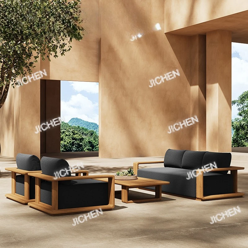 

Waterproof wooden outdoor furniture Modern patio sofa Country set Teak garden furniture Patio furniture set