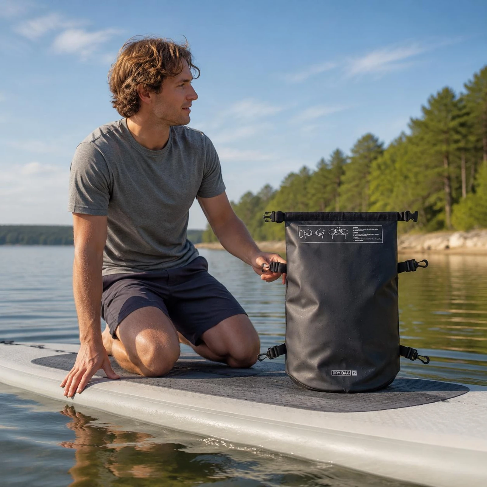 Waterproof Paddleboard Storage Bag Outdoor Paddle Board Dry Bag Lightweight Tear Resistant for Ocean, Lake