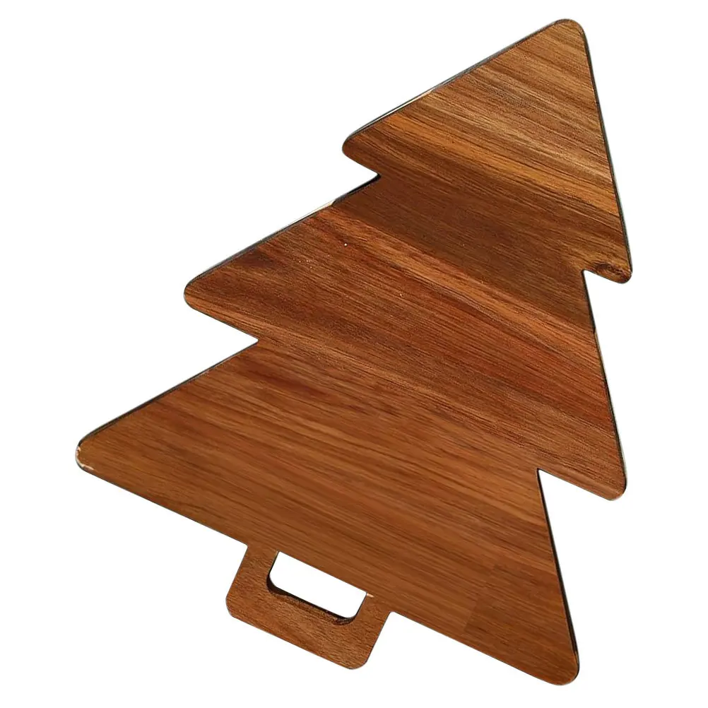 

Christmas Tree Wooden Cutting Board Charcuterie Board Multi-Use Pizza Bread Cheese Snack Food Serving Decorative Tray