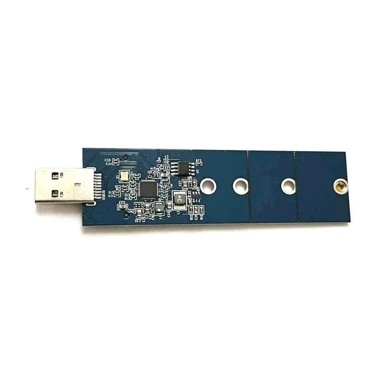 Blue M.2 NGFF HDD Adapter Card Solid State Drive To USB3.0 Adapter Card M.2 SATA Protocol B-Mey