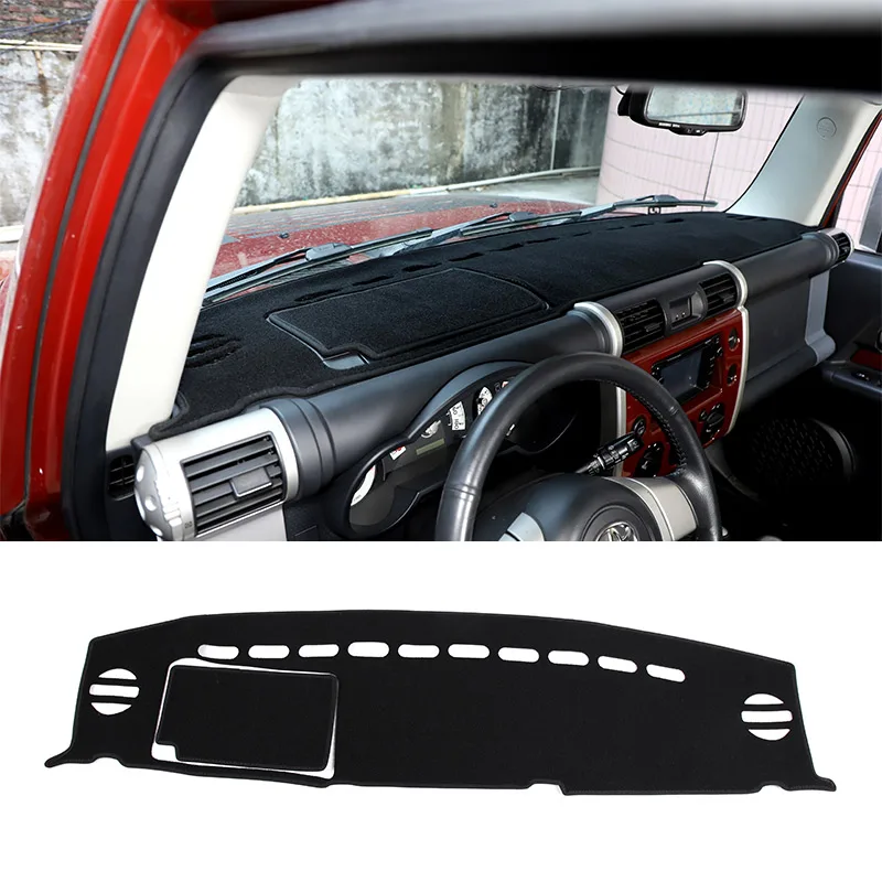 

Left Hand Drive For Toyota FJ Cruiser 2007-2021 Black Car Dashboard Cover Mat Shading Pad Mat Carpet Car Interior Accessories