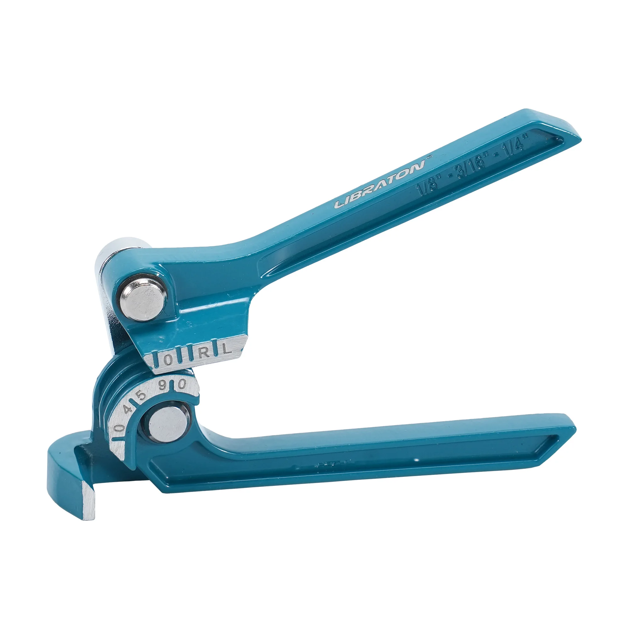 LIBRATON Kupferrohr-Bieger, Rohrbiegegerät 90 ° Kraftstoff- und Bremsleitungs-Biegegerät Handwerkzeug 1/4" 3/16" 1/8", 3-in-1 Rohr-Biegegerät