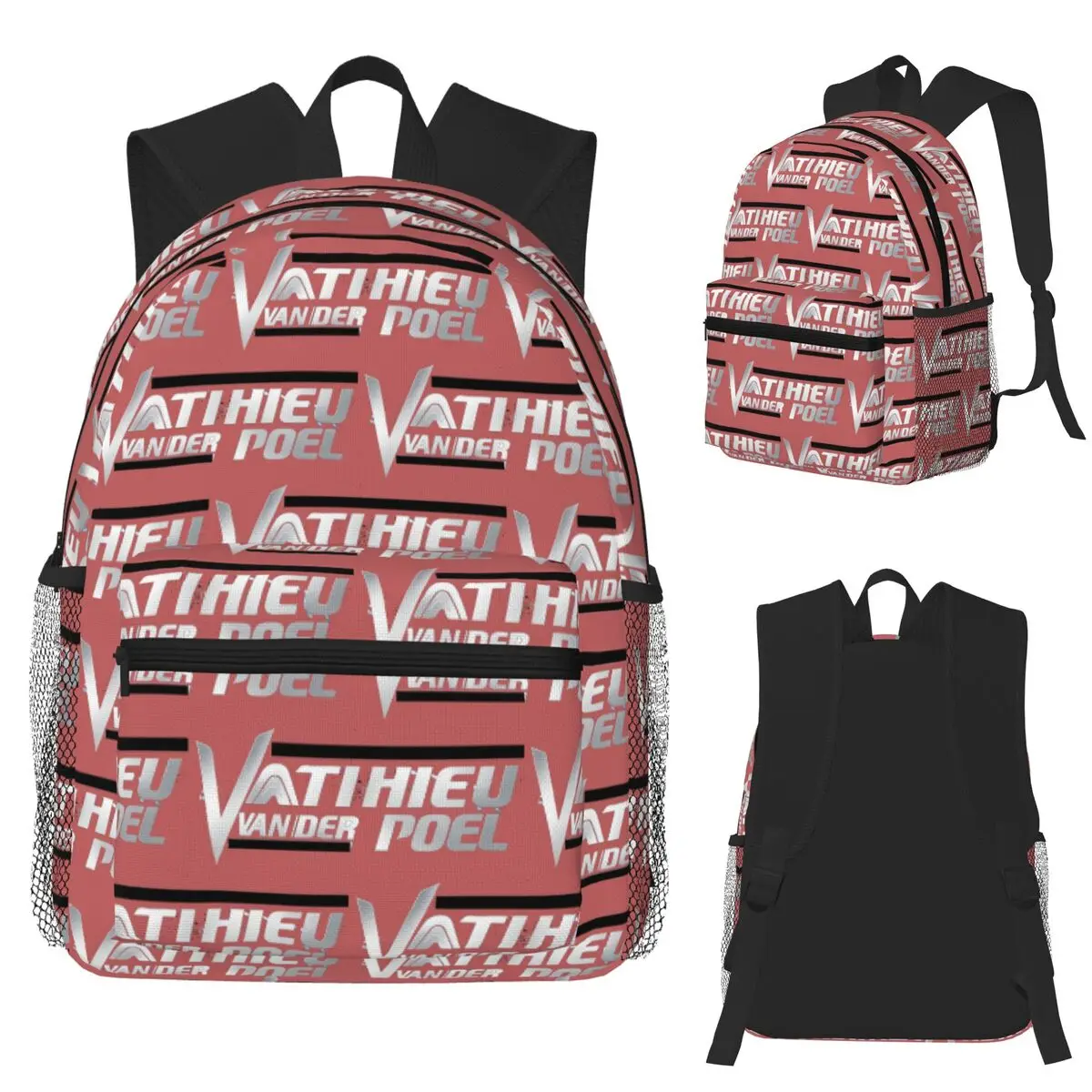 

Mathieu Van Der Poel Student Backpack School Bag Hiking Travel Daypack for Men Women Fashion Bookbag Shoulder Bags