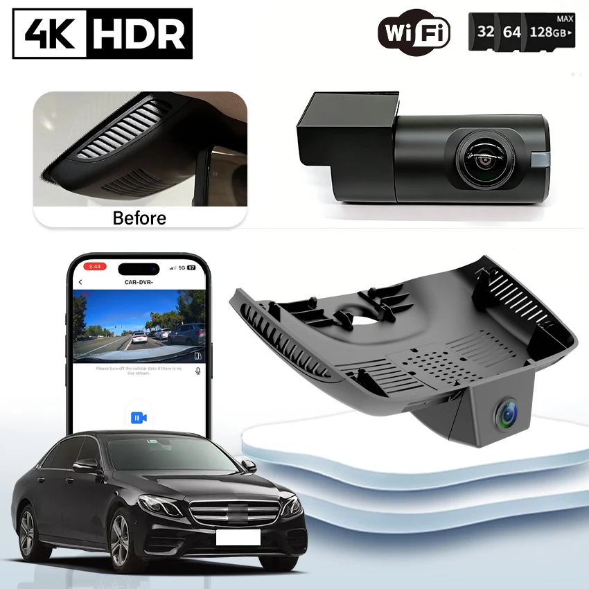 

4K Car Dvr For Mercedes-Benz E Class E200 E350 E350e E220 220d w213 coupe w238 C238 E43 2016-2020 DashCam Camera Video Recorder