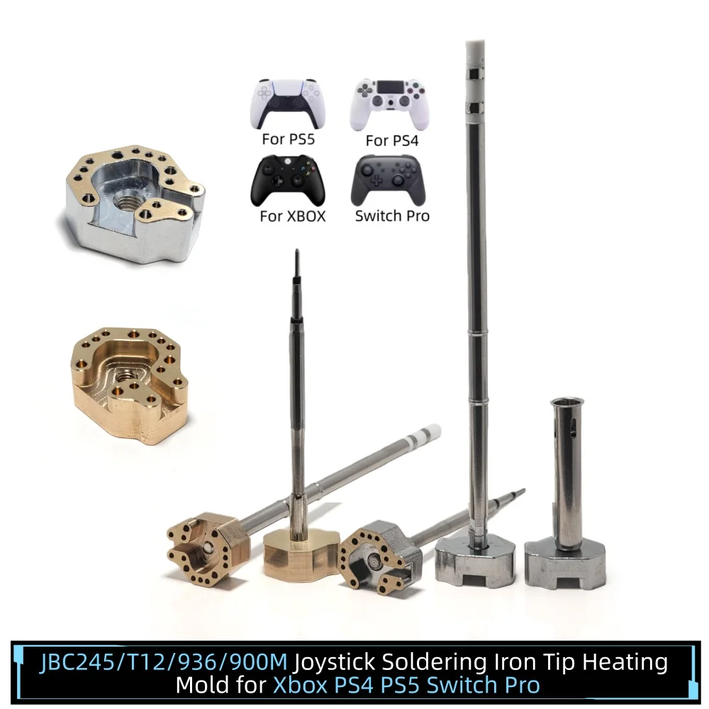 

Нагревательная насадка для паяльника T12/JBC245/936 для джойстиков Xbox, PS4, PS5, Switch Pro, инструмент для разборки и ремонта джойстиков.