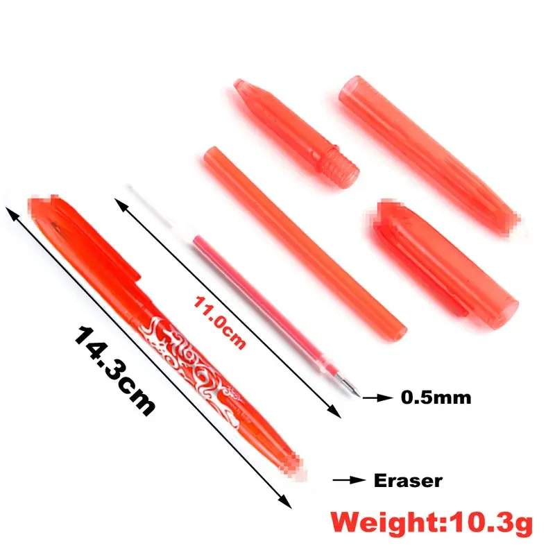 8PCS/set Erasable Pen Suitable 0.5mm Refills 8 Color Creative Kawaii Drawing Tools Gel Pens Sets School Office Stationery