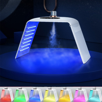 7 Color LED Facial Mask Foldable Dynamic Cold Nano Water Spray Anti Wrinkle Beauty Instrument Red Light PDT Photon Therapy Mask