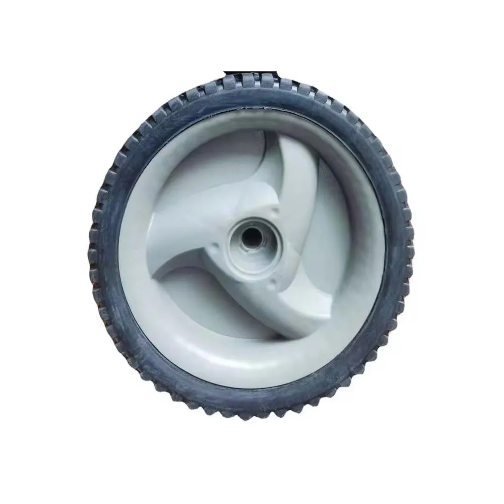 8-inch Rubber Wheels, Lawn Mower Wrapped Rubber Wheels, Plastic Spoke Rubber Wheels