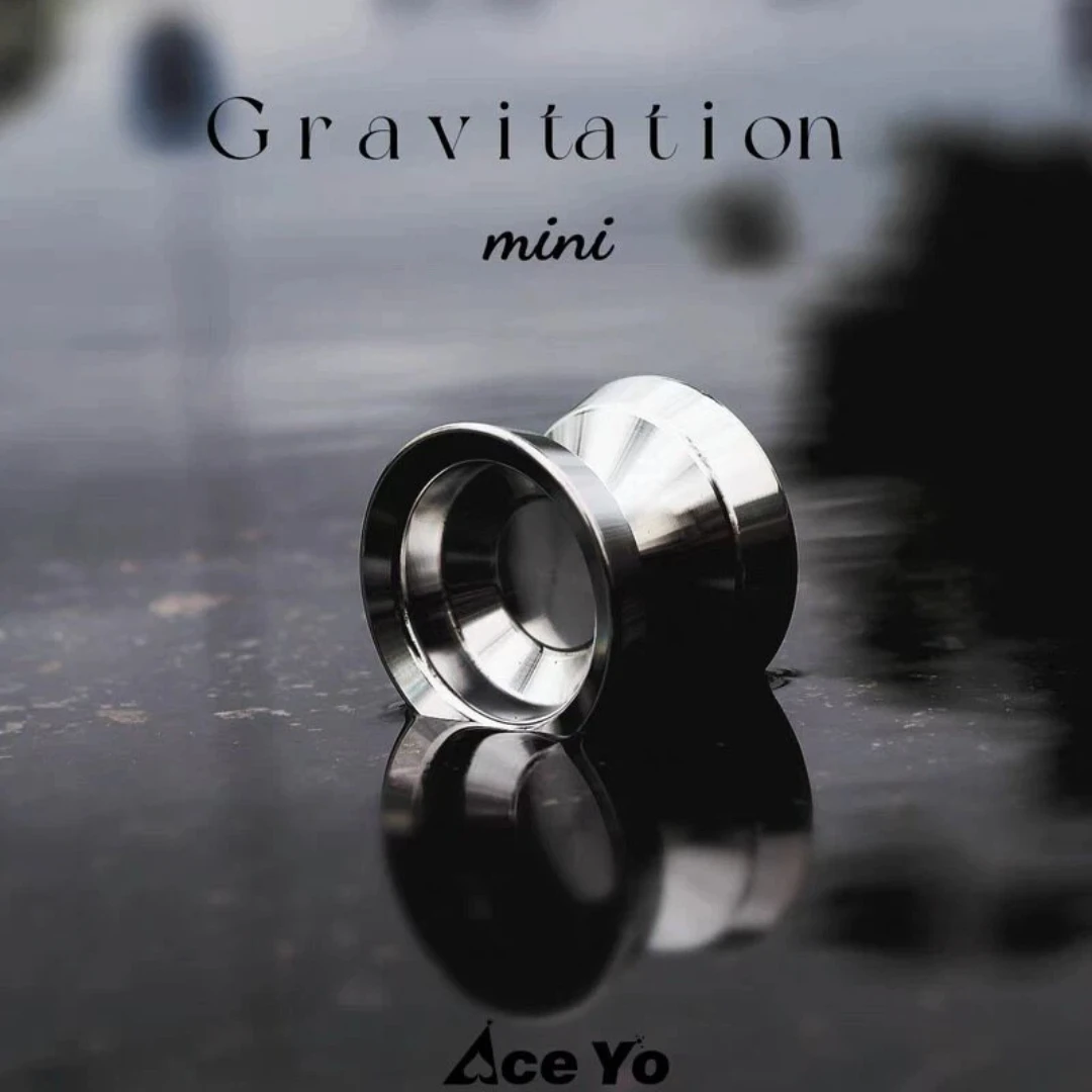 AceYo Gravitation Mini Yoyo Profissional de Alumínio CNC Não Responsivo, Yoyo de Metal de Tamanho Pequeno