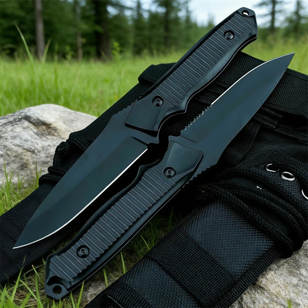 

Тактический нож BM 140BK с фиксированным лезвием, острый, с зубчатым лезвием, алюминиевыми рукоятками, для кемпинга и повседневного ношения (EDC)