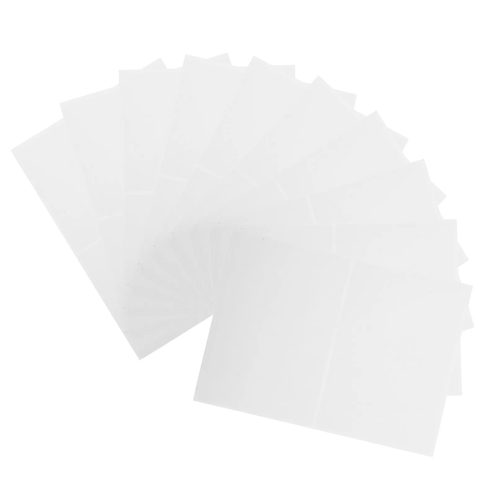 50Pcs 6x4 Inch Removable Labels for Organizing Storage Bins White Blank Stickers Easy to Write on Reusable Waterproof Labels