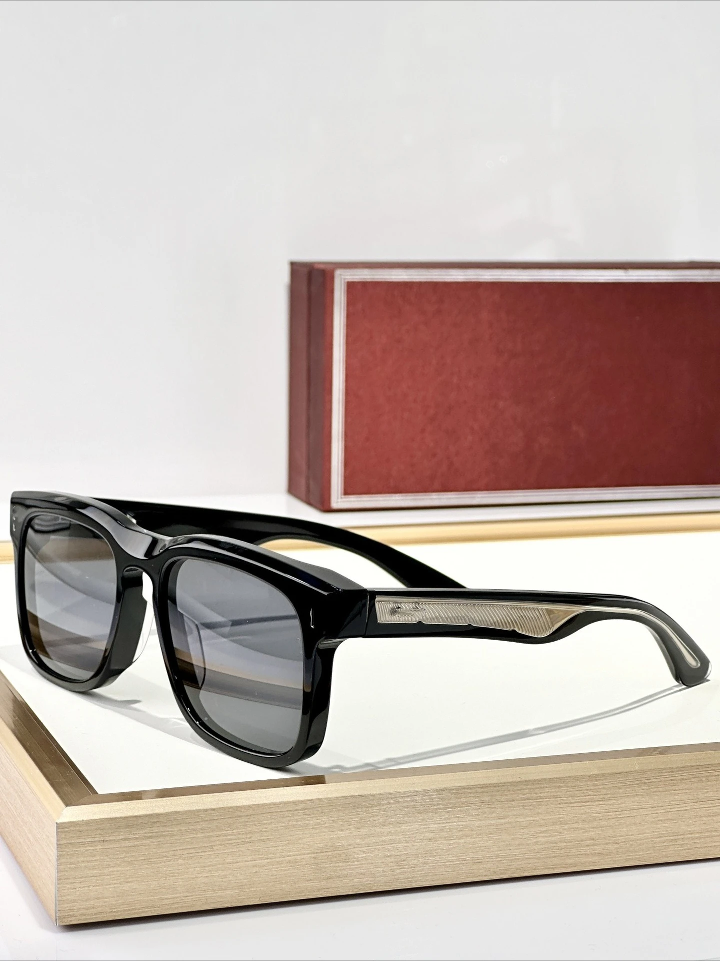 2026 Men Women WESLEYI Acetate Sunglasses Square Trend Versatile Outdoor Street UV Protection Shades Eyewear