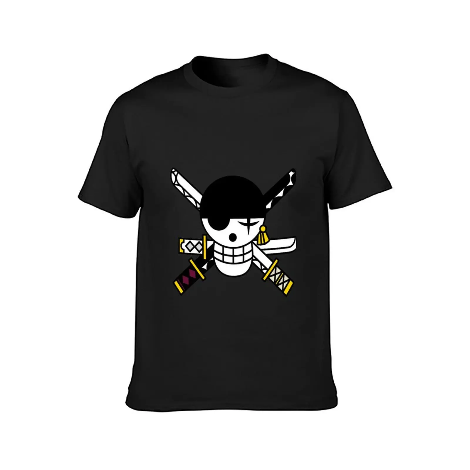 Zoro's personal Jolly Roger T-Shirt cute tops blacks Men's clothing