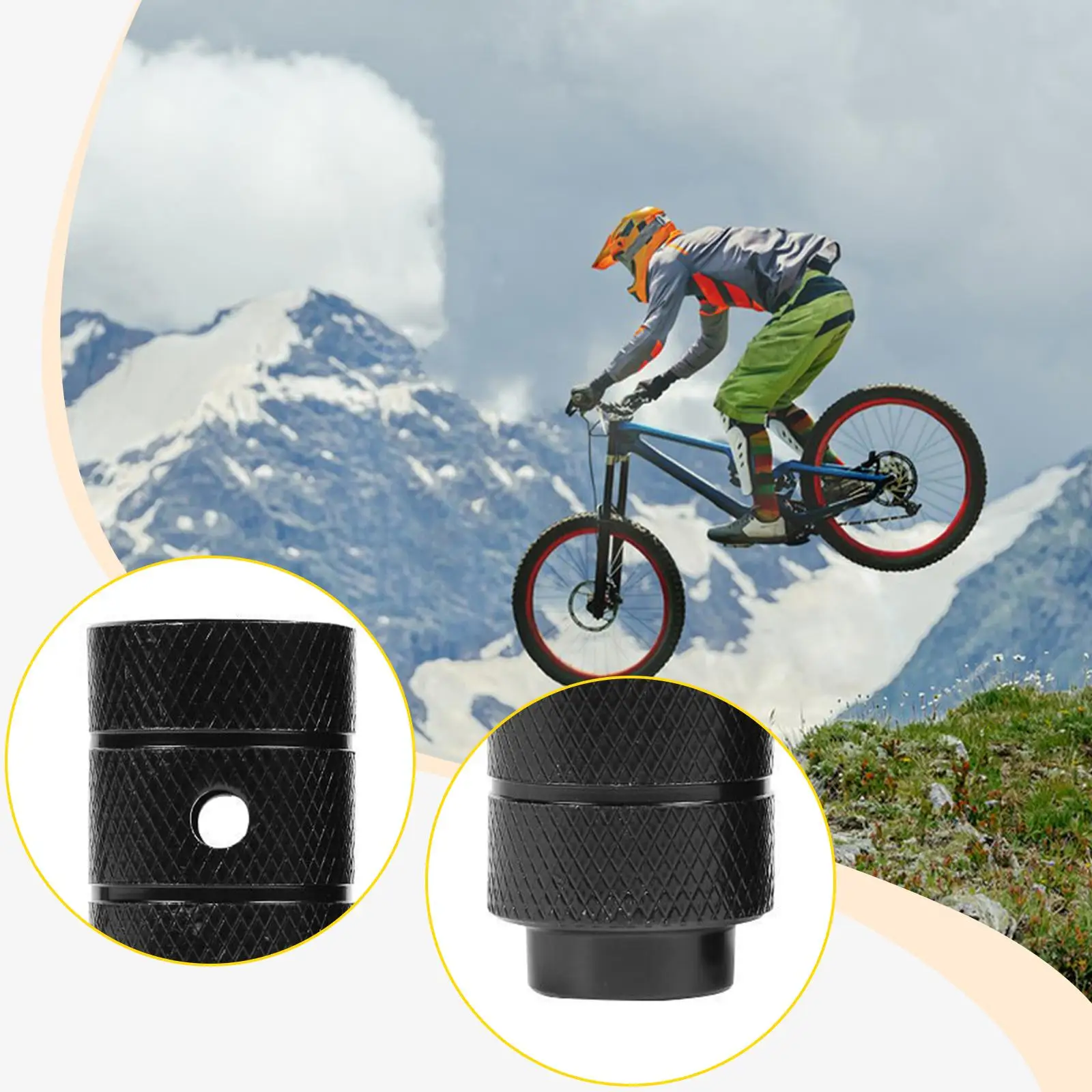 1 paar fietspinnen, antislip vervangende metalen componenten voetsteunaccessoires asvoetsteunen voor mountainbikes racefietsen